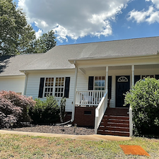 Beautifully-Clean-Results-for-this-House-Wash-in-Fuquay-Varina 2